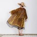 velvet kimono,black gold kimono with sleeve,summer cover up,holiday dress,beach kimono, kimono cardigan,kimonos,kimono for women,SL065