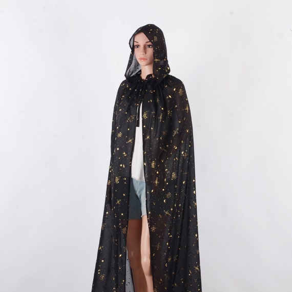 Gold top sheer cape