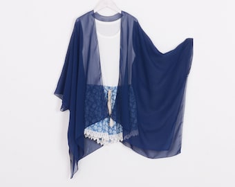 navy kimono jacket