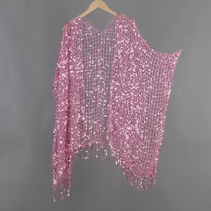 pink sequin kimono dress Runway Bohmienne Kimono Robe in Stardust (Rose Gold) RESERVED FOR MYSTIC_JESS