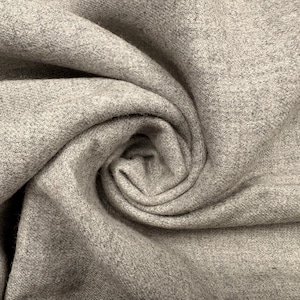 English Wool vintage fabric PRICE 1/2 YD lightweight gray heather suit skirt jacket pillow book cover 46" wide