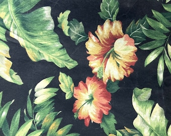 Vintage-Polsterstoff Home Collection, tropisches Hawaii-Baumwoll-Hibiskuspalmen-Kissenbezug, Heimdeko, Fensterdekoration, Preis pro Stück