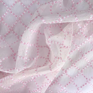 organdy cotton dress materials Applique Elegance