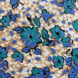 Vintage Futtersack Futtersack 30er 40er Jahre blau türkis tan Quilt Quilting Preis halber Sack