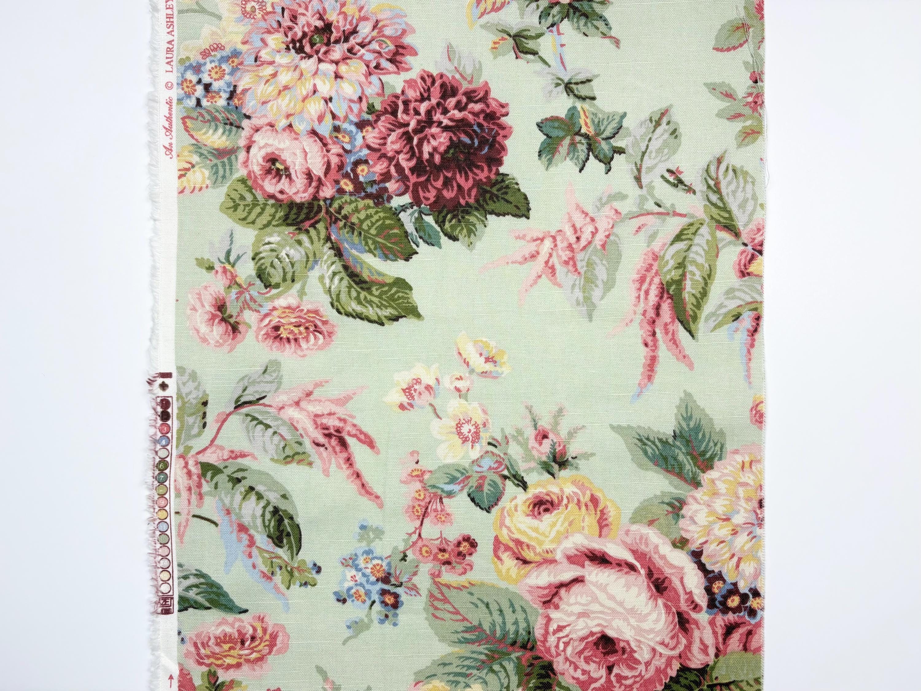 Laura Ashley Rose Fabric - Etsy