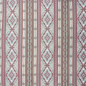 Somerset Jinny Beyer quilting cotton stripes coral teal cottagecore chateaucore pillow cover home decor curtains crafts price 1/2 yd