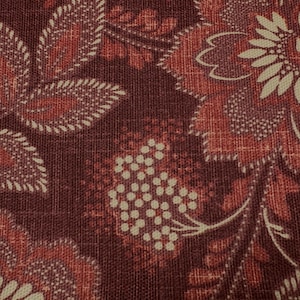 Upholstery cotton canvas vintage P Kaufman brown rust pillow chair cover cushion window treatment price piece 57&quot; by 16&quot; remnant