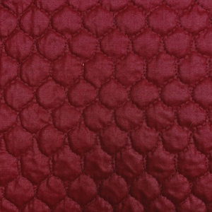 Cranberry Quilted vintage fabric padded poly lining 43" x 1'14"