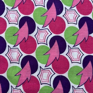 Vintage Futtersack Futtersack Deko lila rosa grün 30er-40er Jahre Quilt Quilten Preis halber Sack