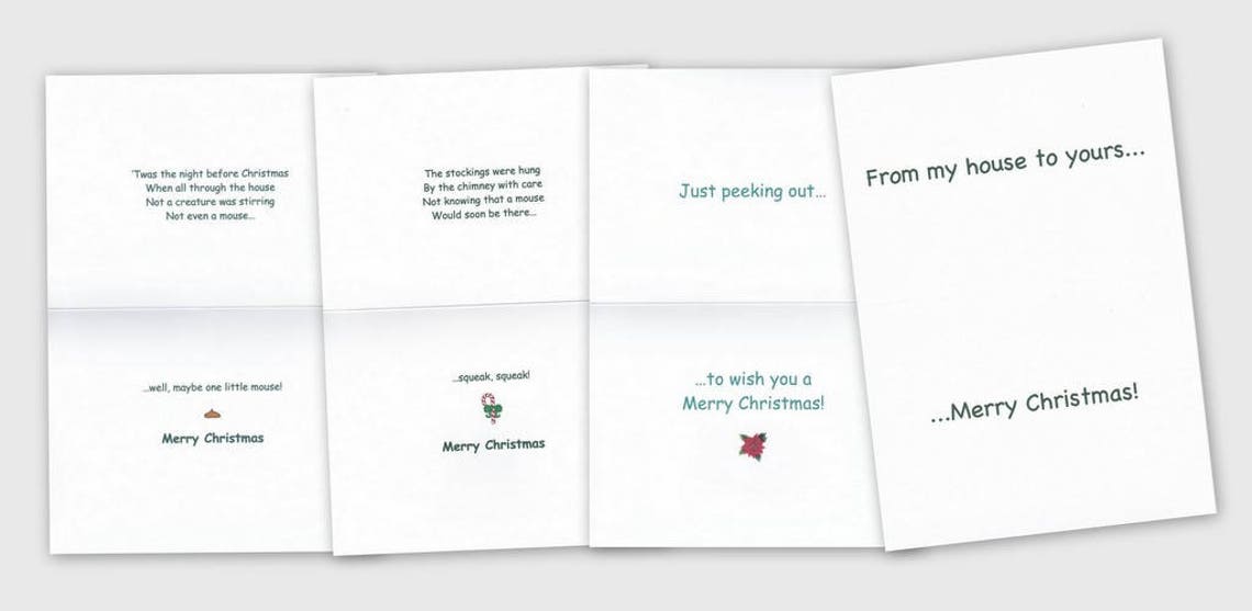 Set of 12 Christmas Card Mouse Assortment Variety | Etsy
