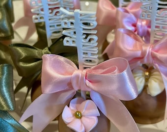 Customized White Acrylic Cake Pop Sticks - Appetizer Skewers - Fruit Skewers