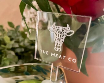 Engraved Logo Drink Stirrers - Custom Acrylic Barware