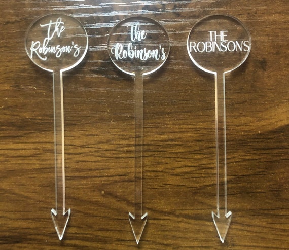 Acrylic Food Skewers - Add your Logo or Custom Text