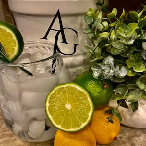Custom Acrylic Cocktail Stirrers with Initials Personalized Wedding Party Drink Picks