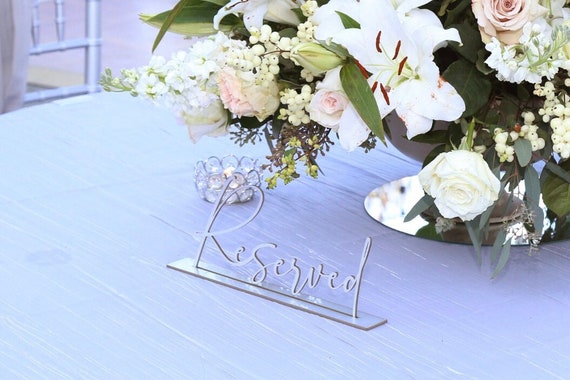Reserved Wedding Sign SVG - Reserved Table Sign SVG- Digital File Only