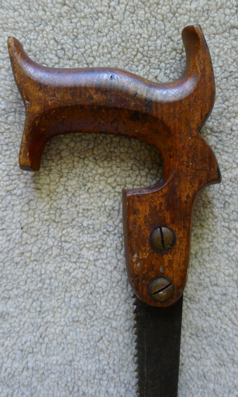 Rare Antique Warranted Superior Keyhole Hand Saw Circa | Etsy