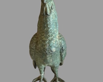 Vintage Bronze Rooster. Free Shipping