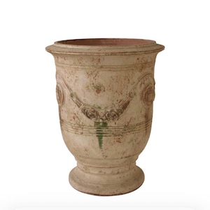 French Anduze Antique Finish Planter. Limited Qty. Available.  18” x 22”