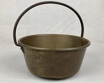 Vintage Brass Pail with Iron Handle                              SALE SALE SALE!!!