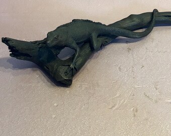 Bronze Lizard on Dead Wood  On Sale Now!