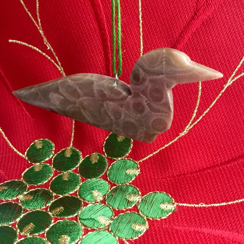 Michigan Canada Loon Michigan Christmas Ornament Petoskey Stone Minnesota Christmas Ornament Ontario