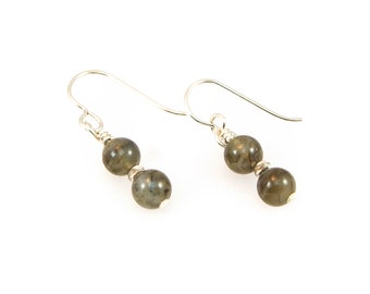 Labradorite and Sterling Silver Earrings