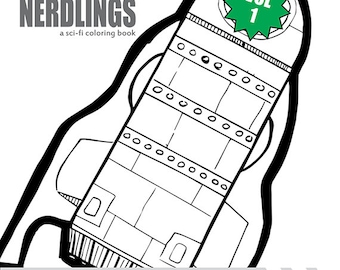 Sci-Fi Coloring Book, downloadable and printable in a PDF format