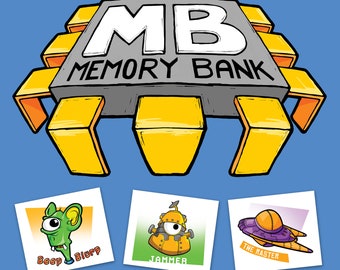 Memory Bank Card Game - Colorbook4Nerdlings by Sean McMenemy