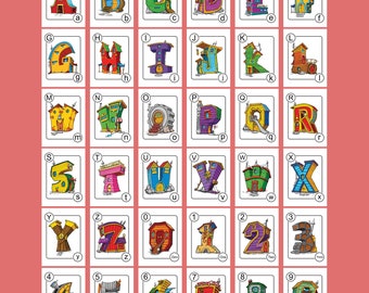 ABC Avenue Letter Flashcards - Colorbook4Nerdlings by Sean McMenemy