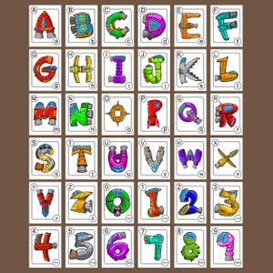 Spaceship Letter Flashcards - Colorbook4Nerdlings by Sean McMenemy