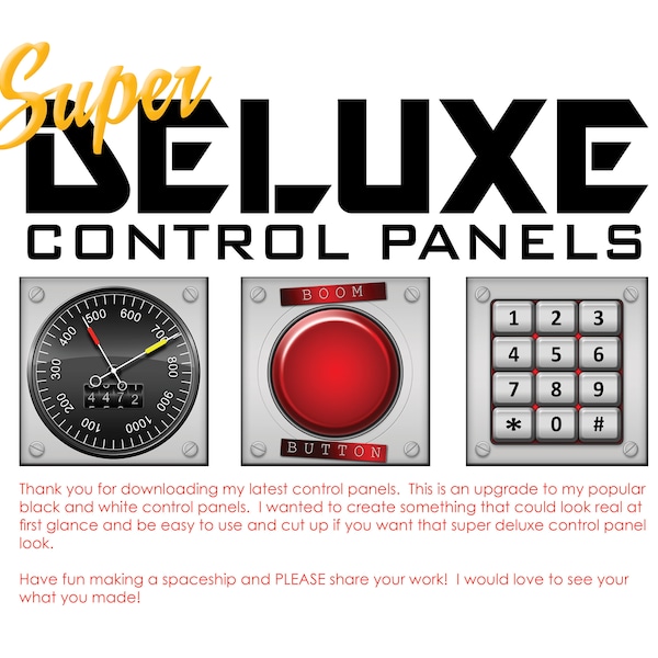 Super Deluxe Control Panels-Colorbook4Nerdlings