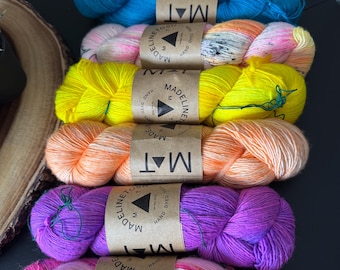 Madeline Tosh, Sport Yarn, 100% Merino Wool, Hand Dyed: Wildflower