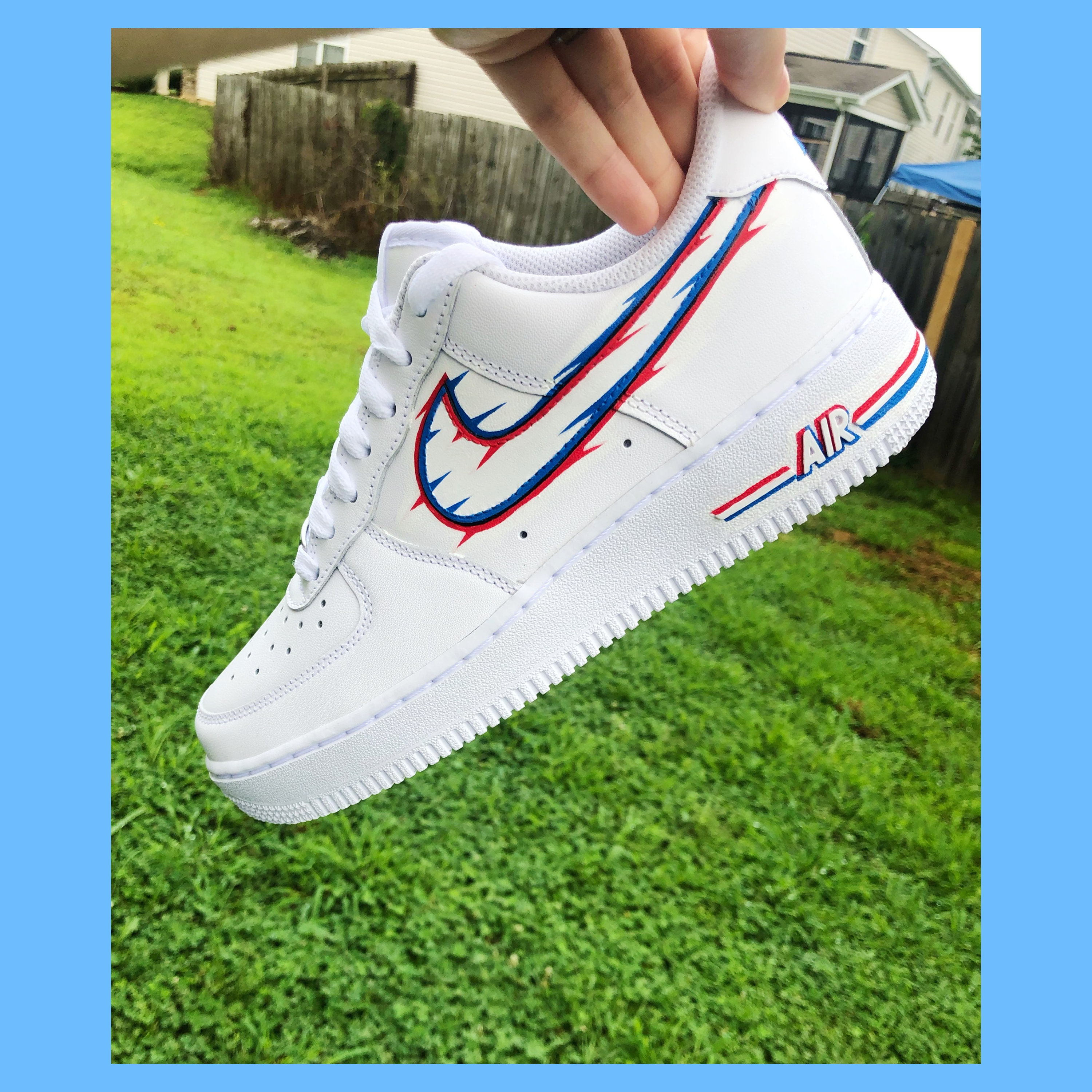 glitch air force ones