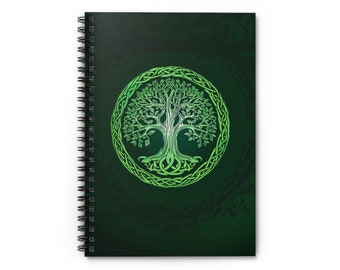 Tree of Life Celtic Tree Spiral Notebook - Ruled Line 6 in. by 8 in.