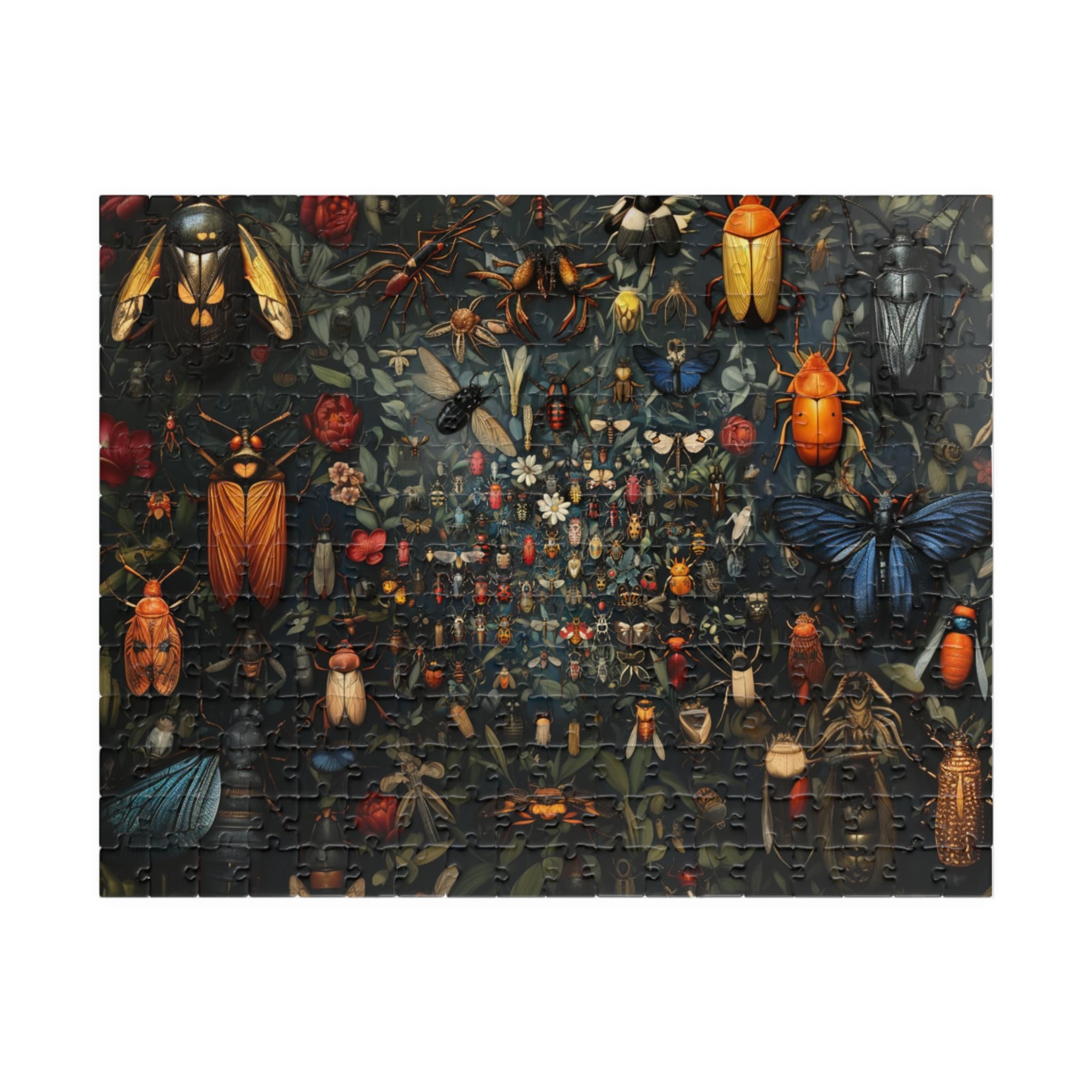 Types of Bugs Jigsaw Puzzle: Brain Teaser Insects Chipboard Bug Jigsaw ...
