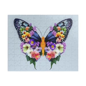 Colorful Butterfly Puzzle (110, 252, 520, 1014-piece) Flower Butterfly Puzzle