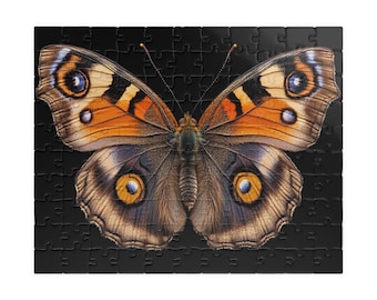 Gemeiner Buckeye-Schmetterling – Insektenpuzzle – Insektenspiel – Geschenk für Puzzle-Fans – Lustiges Hobby für drinnen – Weihnachtsgeschenk