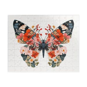 Butterfly Flower Puzzle (110, 252, 520, 1014-piece)