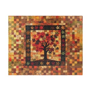 Fall Tree Leaves Puzzle (110 252 520 1014-piece) Autumn Jigsaw Puzzle Brain Teaser Fall Jigsaw Puzzle Fall Game Fall Puzzle image 3