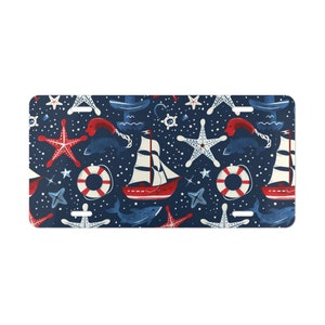 UITVERKOOP, nautische boot make-upbord blauw rood