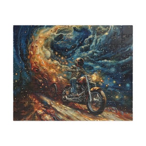 ON SALE, Motorcycle Driving Puzzle (110, 252, 520, 1014-piece), Jigsaw Puzzle, Brain Teaser