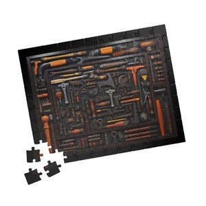 ON SALE, Box of Tools Puzzle (110, 252, 520, 1014-piece) Adult Puzzle, Jigsaw Puzzle, Brain Teaser Game, Jigsaw Puzzle, Brain Teaser