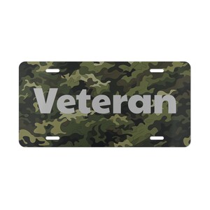 Veterans License Plate - Canada