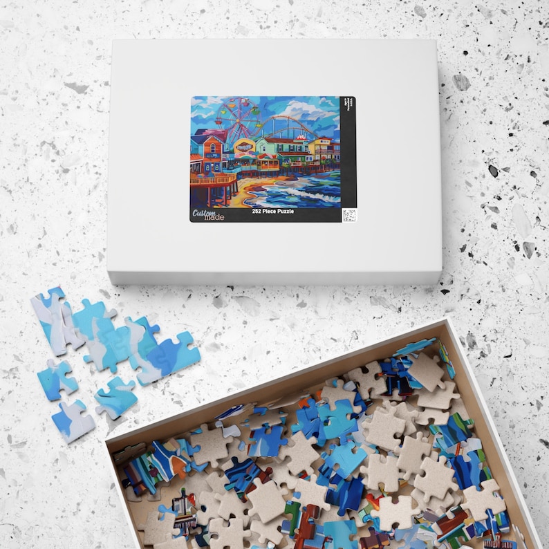Carnival Wildwood New Jersey Jigsaw Puzzle: Beach Boardwalk Brain Teaser Cityscape Gift for Puzzle Lovers Relaxing Indoor Hobby City image 10