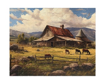 大人用秋パズル 1000ピース 油絵パズル テネシー州の田舎の農場