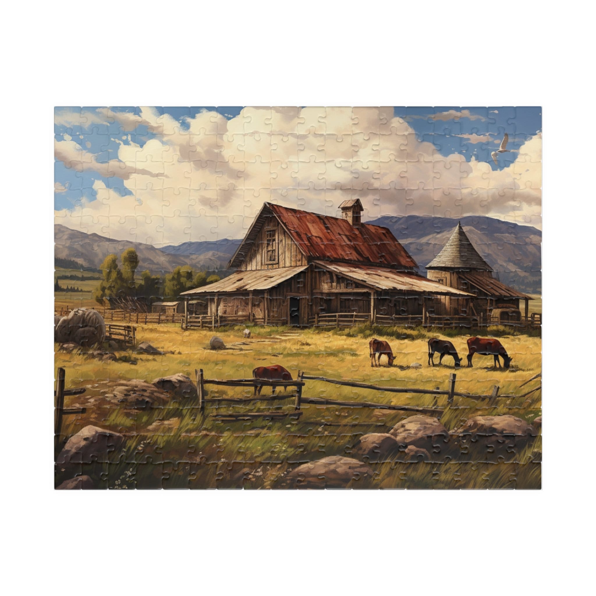 大人用秋パズル 1000ピース 油絵パズル テネシー州の田舎の農場の風景