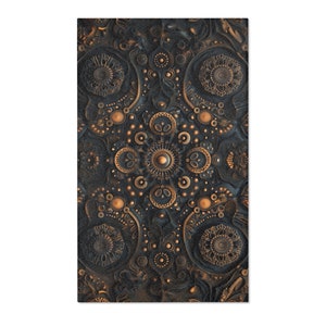 ON SALE, Black Area Rugs Dark Home Decor