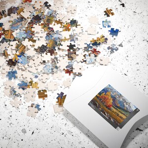 Montana Mountains Puzzle (110 252 520 1014-piece) Jigsaw Puzzle Brain Teaser Fall Jigsaw Puzzle Fall Game Fall Puzzle Buy Multiple Gift image 7