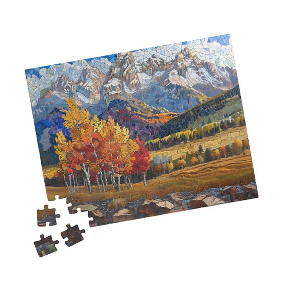 Montana Mountains Puzzle (110 252 520 1014-piece) Jigsaw Puzzle Brain Teaser Fall Jigsaw Puzzle Fall Game Fall Puzzle Buy Multiple Gift