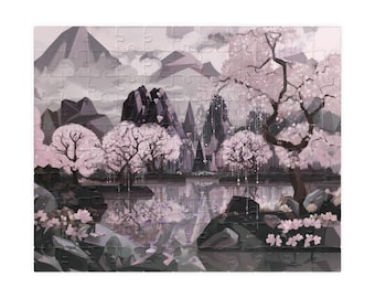 桜パズル (110 252 520 1014ピース) 中国パズル 風景ジグソーパズル